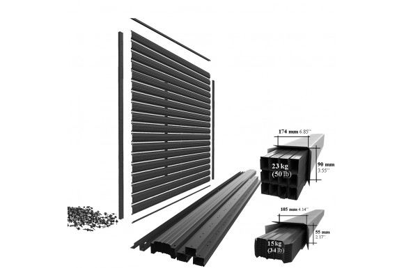 Horizontal Picket Fence Panel Kit