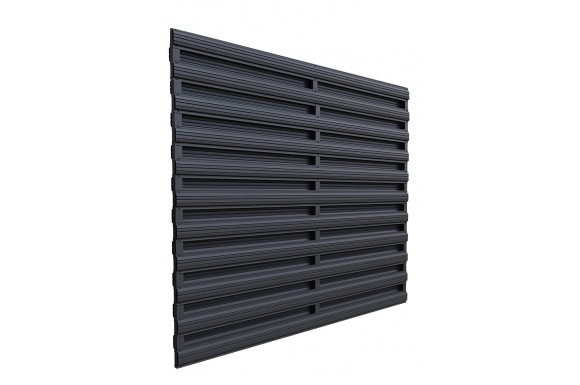 Double Horizontal Picket Fence Panel Kit